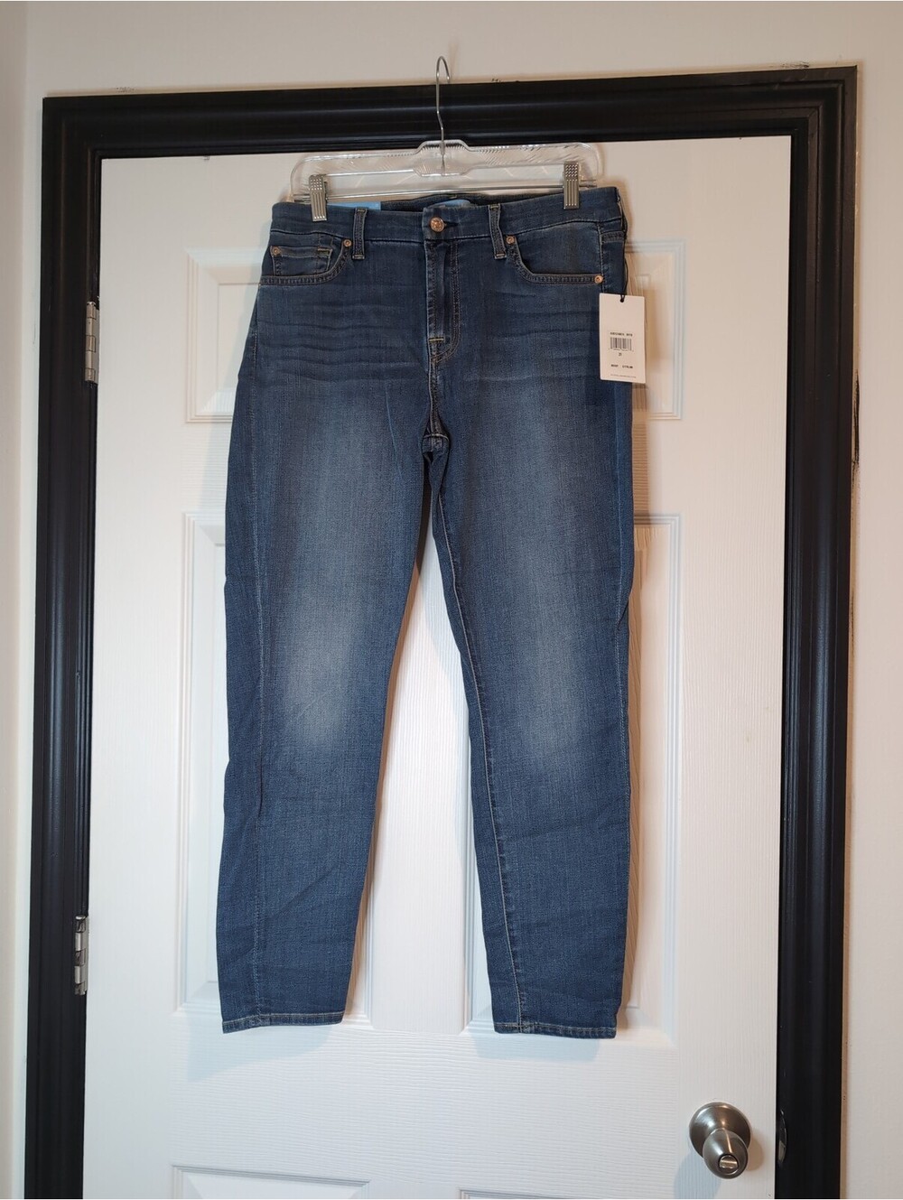 Size 31 women's 7 for all mankind b air denim skinny ankle jeans
